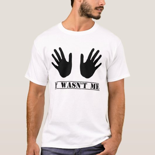 Het was niet mijn handen t-shirt (Voorkant)