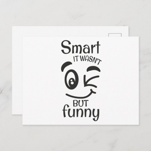 Het was niet zo grappig. briefkaart (Voorkant / Achterkant)