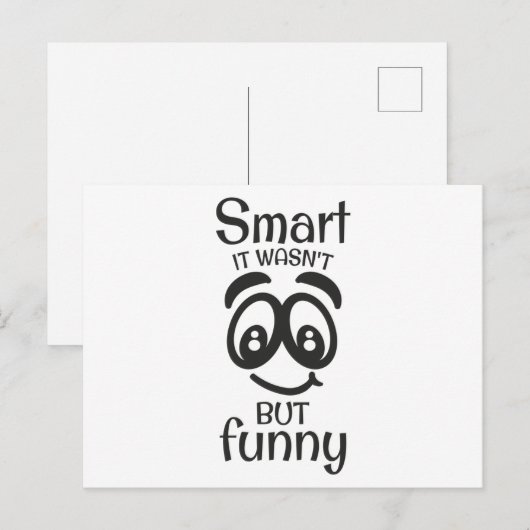 Het was niet zo grappig. briefkaart (Voorkant / Achterkant)