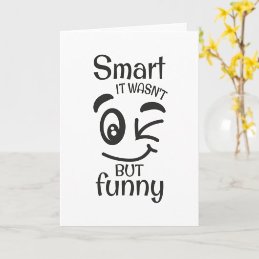 Het was niet zo grappig. kaart (Gele Bloem)