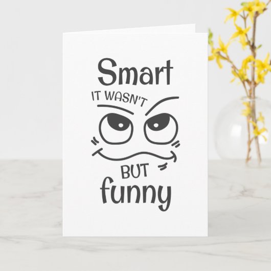 Het was niet zo grappig. kaart (Gele Bloem)