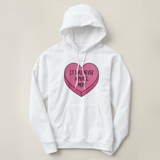het was nooit een fase , moeder emo conversatie ha hoodie (Design voorkant)