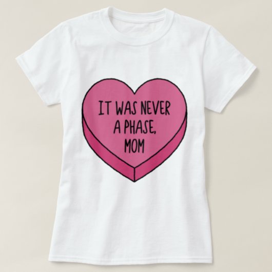 het was nooit een fase , moeder emo conversatie ha t-shirt (Design voorkant)