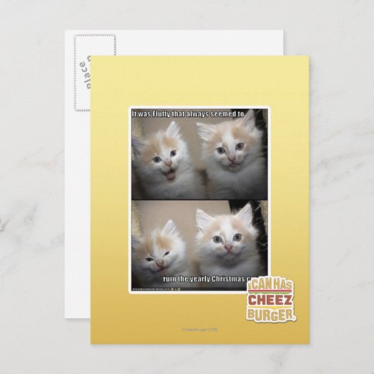 Het was Pluizig Briefkaart (Voorkant / Achterkant)