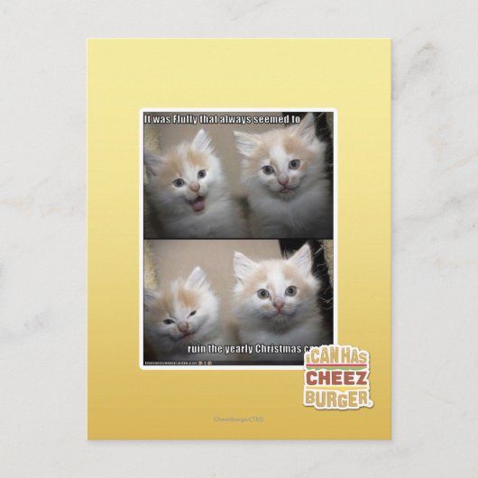 Het was Pluizig Briefkaart (Voorkant)