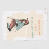 "Het was T-shirt - geweldig!" Golfhanddoek (Horizontaal)