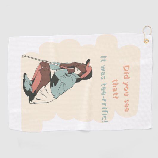 "Het was T-shirt - geweldig!" Golfhanddoek (Horizontaal)