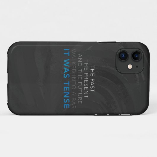 Het was Tense Case-Mate iPhone Case (Achterkant (horizontaal))