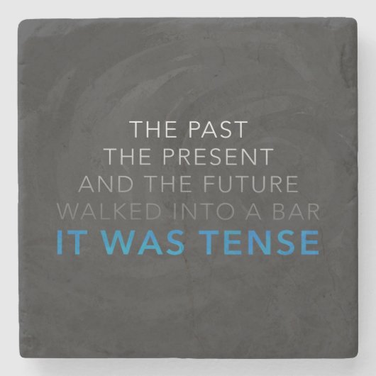 Het was Tense Stenen Onderzetter (Voorkant)