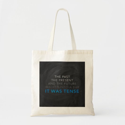 Het was Tense Tote Bag (Voorkant)
