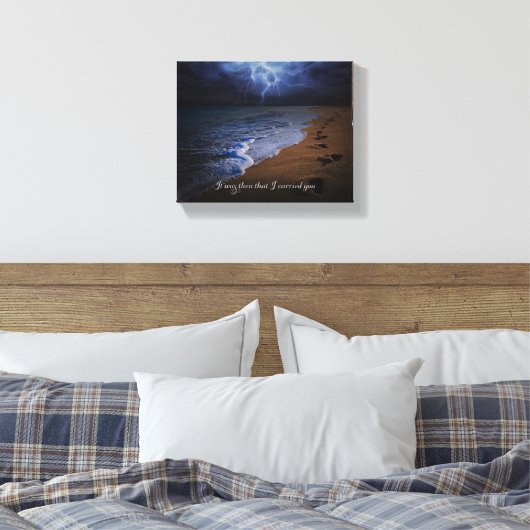 Het was toen dat ik je droeg - Canvas Print (Insitu (Slaapkamer))