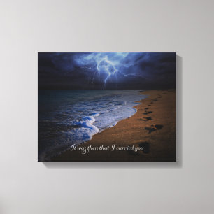 Het was toen dat ik je meende. 14x11 (stormachtig) canvas afdruk