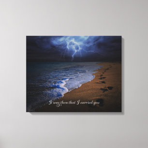 Het was toen dat ik je meende. 20x16 (stormachtig) canvas afdruk