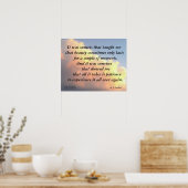 HET WAS ZONSONDERGANGEN WETTELOOS POSTER (Keuken)