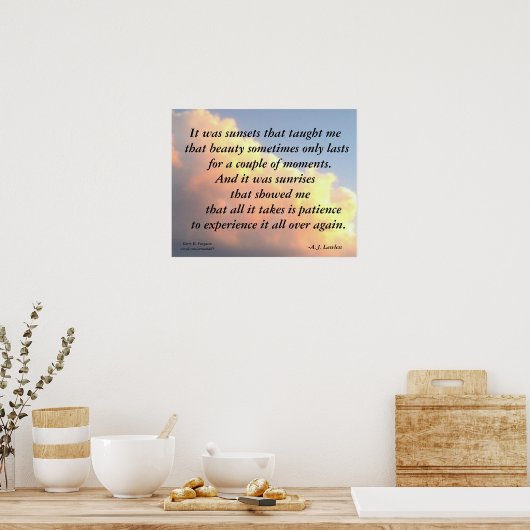 HET WAS ZONSONDERGANGEN WETTELOOS POSTER (Keuken)