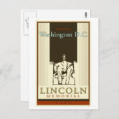 Het Washington DC van de reis Briefkaart (Voorkant / Achterkant)