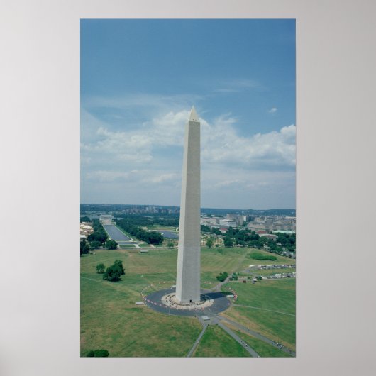 Het Washington Monument, bouwde 1848-85 Poster (Voorkant)