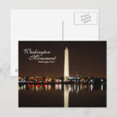 Het Washington Monument Briefkaart (Voorkant / Achterkant)