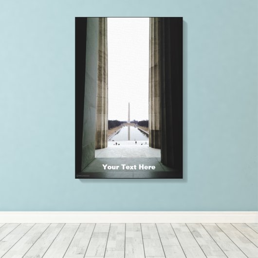 Het Washington Monument Canvas Afdruk (Insitu (Houten vloer))