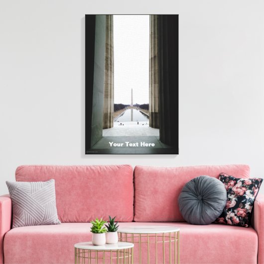 Het Washington Monument Canvas Afdruk (Insitu (Woonkamer))