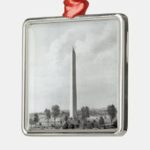 Het Washington Monument en de omgeving Metalen Ornament (Links)