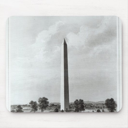 Het Washington Monument en de omgeving Muismat (Voorkant)