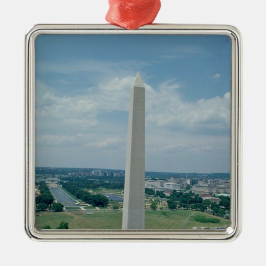 Het Washington Monument, gebouwd 1848-85 Metalen Ornament (Voorkant)