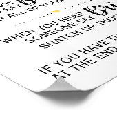 Het wasknijper spel bruidsdouche zonnebloemen bord poster (Hoek)