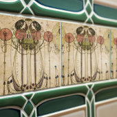 Het Wassail Mackintosh Art Deco Wall Decor 2/3 Tegeltje