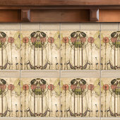 Het Wassail Mackintosh Art Deco Wall Decor 2/3 Tegeltje