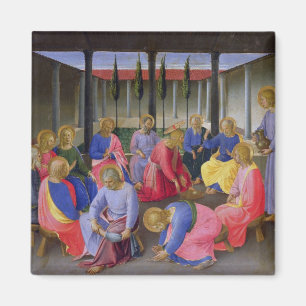 Het wassen van de Feet, detail van paneel drie o Magneet