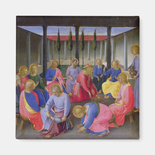 Het wassen van de Feet, detail van paneel drie o Magneet (Voorkant)