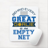 Het water achter elke grote Goalie is leeg net Muismat (Met muis)