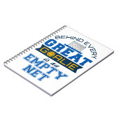 Het water achter elke grote Goalie is leeg net Notitieboek (Linkerzijde)