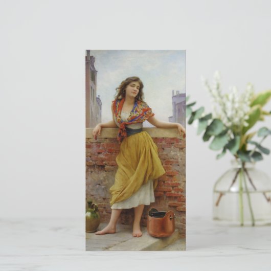 Het Water-Carrier Meisje Kaart (Staand voorkant)