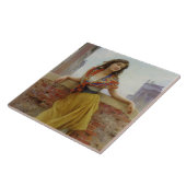 Het Water-Carrier Meisje Tegeltje (Zijkant)