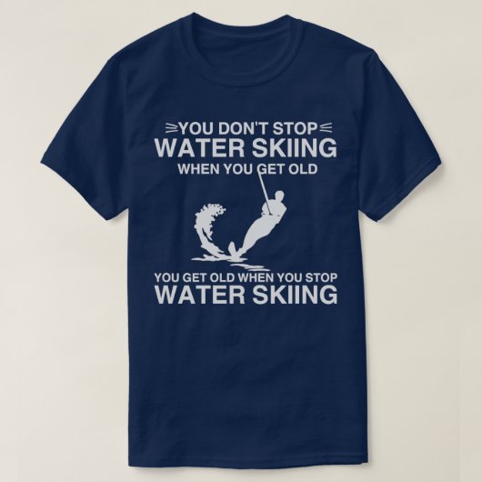 Het water dat je ziet, stopt niet met de waterscho t-shirt (Design voorkant)