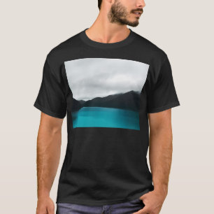 Het water en de wilde retro gloeiende wil t-shirt