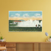 Het water in het reservoir van Ashokan beluchten Canvas Afdruk (Insitu (Woonkamer))