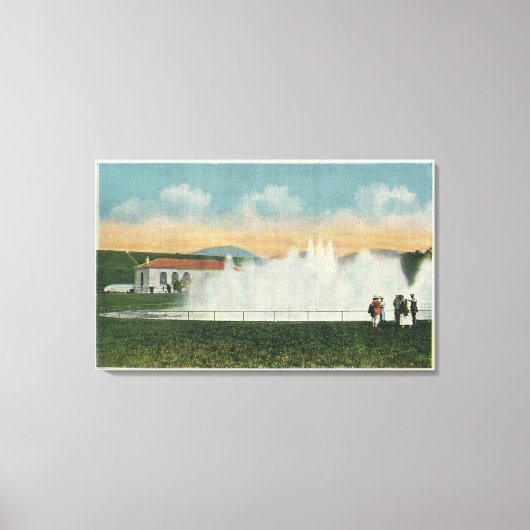 Het water in het reservoir van Ashokan beluchten Canvas Afdruk (Voorkant)