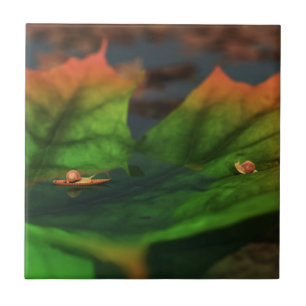 Het water is een brede decoratieve Tegel/trivet Tegeltje