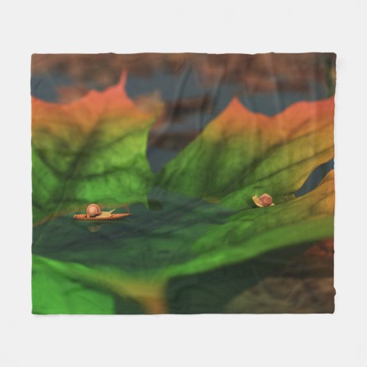 Het water is een brede rugzak fleece deken (Voorkant (Horizontaal))