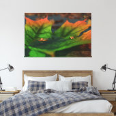 Het water is een groot canvas afdruk (Insitu (Slaapkamer))