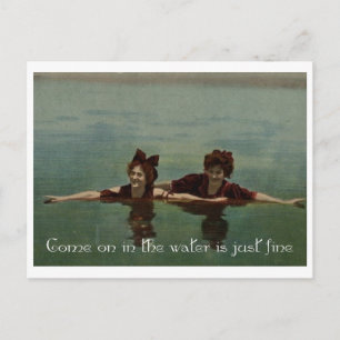 Het water is gewoon goed briefkaart