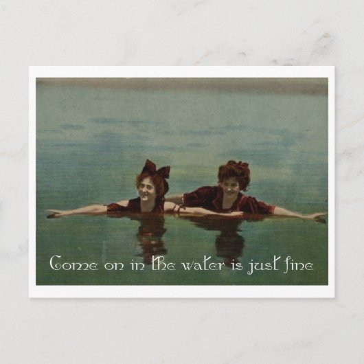 Het water is gewoon goed briefkaart (Voorkant)