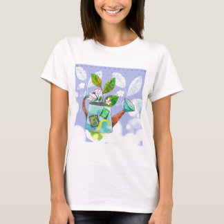 Het water kan bloemen - de illustratie van de Wate T-shirt