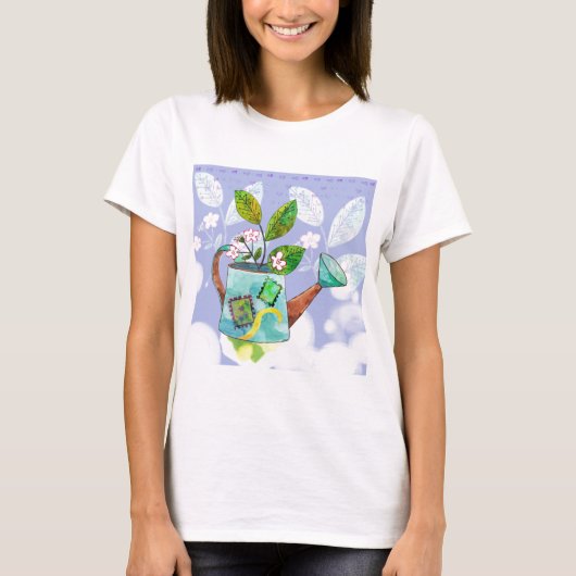 Het water kan bloemen - de illustratie van de Wate T-shirt (Voorkant)