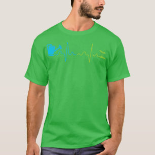 Het water kan hartslag Gardening Gardener Gift TSh T-shirt