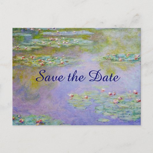 Het water Lilies die het Vloeren sparen de Daduwbr Aankondigingskaart (Voorkant)