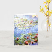 Het Water Lillies Notecard van Claude Monet Kaart (Gele Bloem)